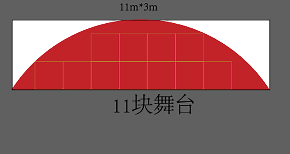 木質(zhì)異型舞臺(tái)制作-圖紙-高度隨意